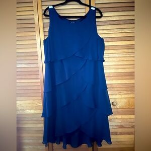 Lovely Navy tiered dress, SLNY 18W